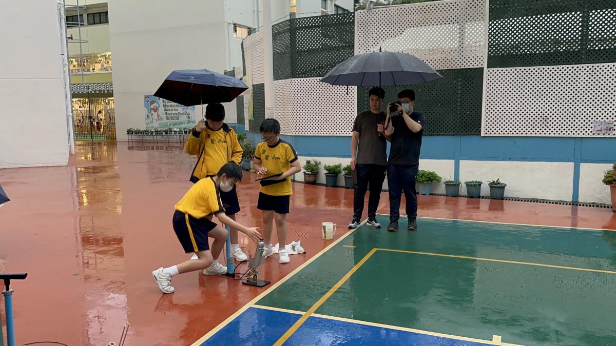 六年級STEAM專題 水火箭試射